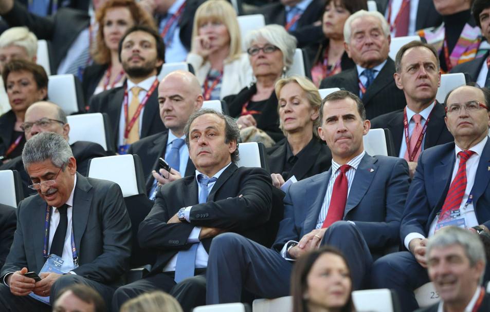 Michel Platini, presidente dell&#39;Uefa. Epa